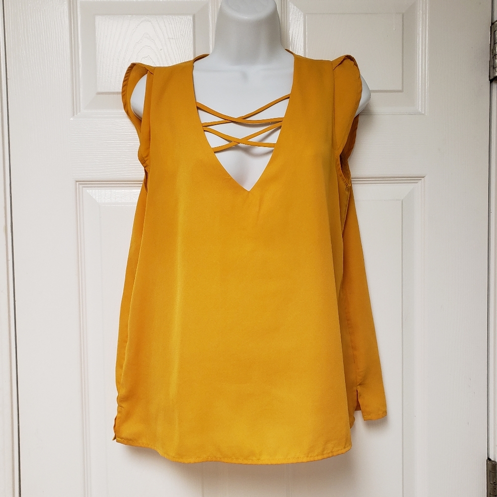 Dice, Medium, blouse,Yellow